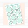 Outlined Circles Aqua Bubba Bear Studios Outlined Circles