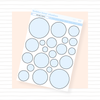Outlined Circles Blue Bubba Bear Studios Outlined Circles