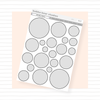 Outlined Circles Grey Bubba Bear Studios Outlined Circles