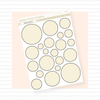 Outlined Circles Soft Yellow Bubba Bear Studios Outlined Circles