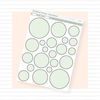 Outlined Circles Soft Green Bubba Bear Studios Outlined Circles