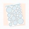 Outlined Circles Soft Blue Bubba Bear Studios Outlined Circles