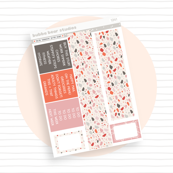 VERTICAL - You're Terrazzin' Up My Heart VERTICAL Page 5 - Washi and Headers Bubba Bear Studios VERTICAL - You're Terrazzin' Up My Heart