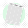 Hobonichi Cousin Daily Pages Bottom Washi - Grid Grey Bubba Bear Studios Hobonichi Cousin Daily Pages Bottom Washi - Grid