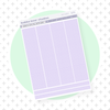 Hobonichi Cousin Daily Pages Bottom Washi - Grid Soft Purple Bubba Bear Studios Hobonichi Cousin Daily Pages Bottom Washi - Grid