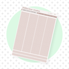Hobonichi Cousin Daily Pages Bottom Washi - Grid Soft Brown Bubba Bear Studios Hobonichi Cousin Daily Pages Bottom Washi - Grid