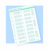 Hobonichi Cousin Daily Date Covers Aqua Bubba Bear Studios Hobonichi Cousin Daily Date Covers