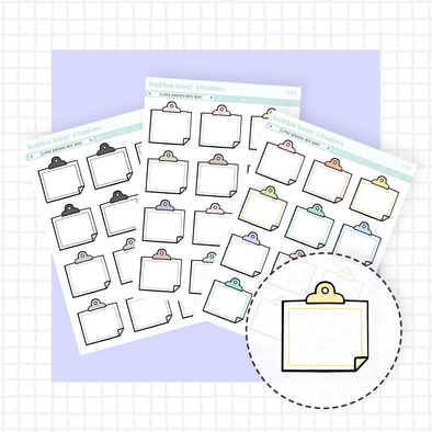 Clipped Bordered Note Boxes