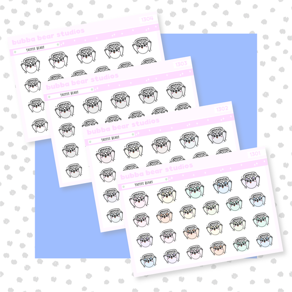 Yassss Bear Buy All (Set of 4) Bubba Bear Studios Yassss Bear