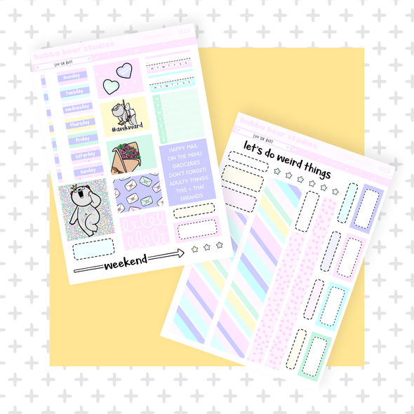 HOBONICHI COUSIN - Luv Ur Butt Full Hobonichi Cousin Kit Bubba Bear Studios HOBONICHI COUSIN - Luv Ur Butt