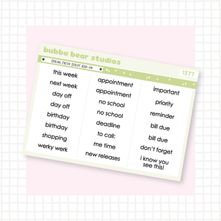 Spring Fresh Script Add-On Bubba Bear Studios Spring Fresh Script Add-On