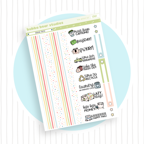 MINI - Spring Fresh Page 3 - Washi and Text Bubba Bear Studios MINI - Spring Fresh