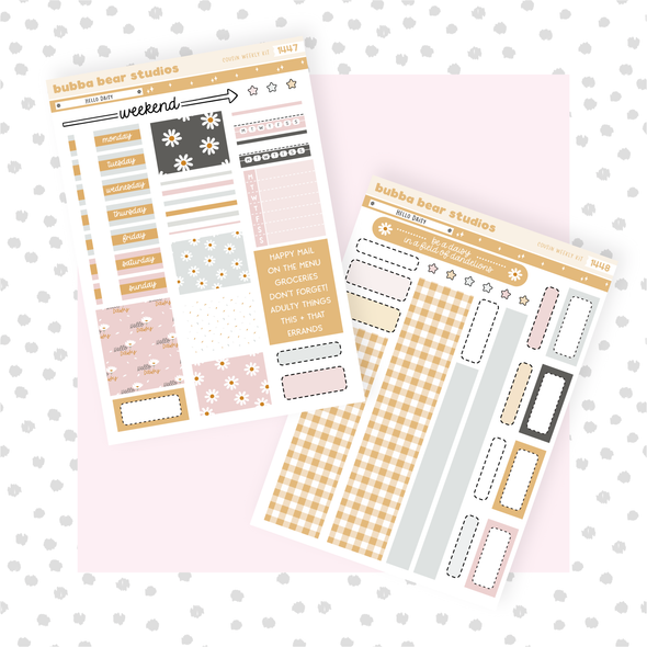 HOBONICHI COUSIN - Hello Daisy Full Hobonichi Cousin Kit Bubba Bear Studios HOBONICHI COUSIN - Hello Daisy Stationery