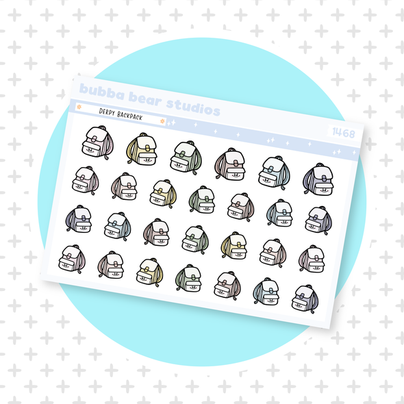 Derpy Backpack Muted Bubba Bear Studios Derpy Backpack Stationery