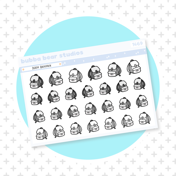 Derpy Backpack Minimal Bubba Bear Studios Derpy Backpack Stationery