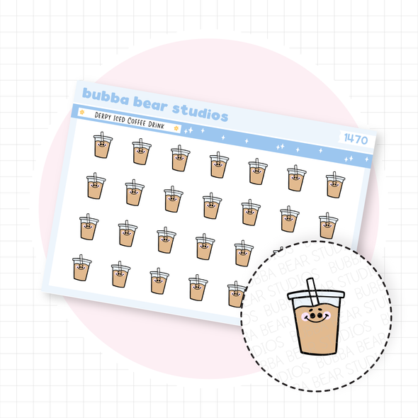 Derpy Iced Coffee Drink Bubba Bear Studios Derpy Iced Coffee Drink