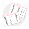 Tabbed Divider Labels for Disc Album Sticker Storage Buy All (Set of 2) Bubba Bear Studios Tabbed Divider Labels for Disc Album Sticker Storage Stationery