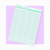 Hobonichi Cousin Daily Pages Bottom Washi - Dots Aqua Bubba Bear Studios Hobonichi Cousin Daily Pages Bottom Washi - Dots