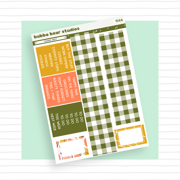 VERTICAL - Summer Sweet VERTICAL Page 5 - Washi and Headers Bubba Bear Studios VERTICAL - Summer Sweet Stationery