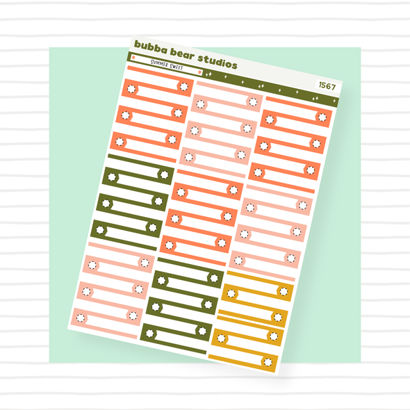 VERTICAL - Summer Sweet VERTICAL Page 6 - Checklists Bubba Bear Studios VERTICAL - Summer Sweet Stationery