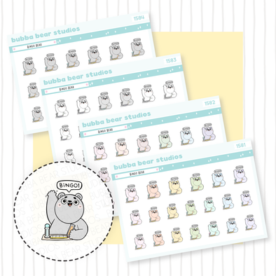 Bingo Bear Buy All (Set of 4) Bubba Bear Studios Bingo Bear Stationery