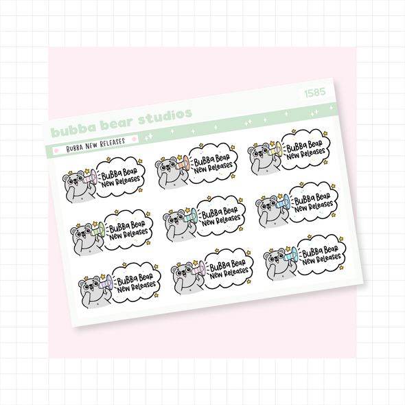 Bubba New Releases Colorful Bubba Bear Studios Bubba New Releases Stationery