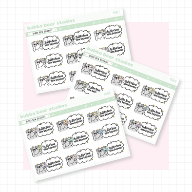 Bubba New Releases Buy All (Set of 3) Bubba Bear Studios Bubba New Releases Stationery