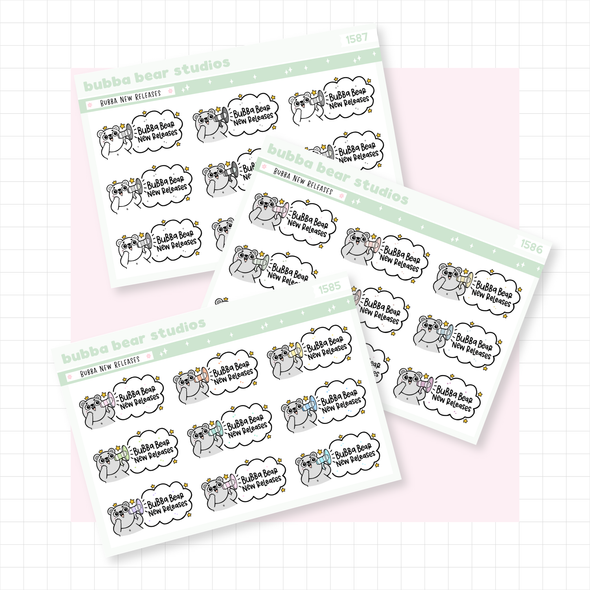 Bubba New Releases Buy All (Set of 3) Bubba Bear Studios Bubba New Releases Stationery