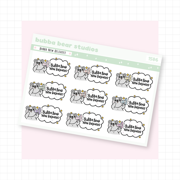 Bubba New Releases Muted Bubba Bear Studios Bubba New Releases Stationery