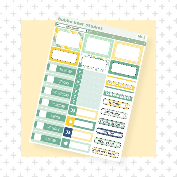 VERTICAL - Summer Breeze VERTICAL Page 2 - Date Covers and Boxes Bubba Bear Studios VERTICAL - Summer Breeze Stationery