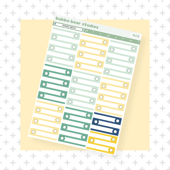 VERTICAL - Summer Breeze VERTICAL Page 6 - Checklists Bubba Bear Studios VERTICAL - Summer Breeze Stationery