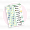 MINI - Summer Breeze Page 3 - Washi and Text Bubba Bear Studios MINI - Summer Breeze Stationery