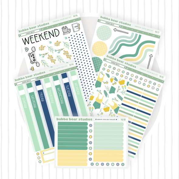 Hobonichi Cousin DAILY - Summer Breeze Bubba Bear Studios Hobonichi Cousin DAILY - Summer Breeze Stationery