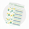 Hobonichi Cousin DAILY - Summer Breeze Page 2 - Washi & Checklist Circles Bubba Bear Studios Hobonichi Cousin DAILY - Summer Breeze Stationery