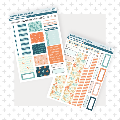 HOBONICHI COUSIN - By The Sea Full Hobonichi Cousin Kit Bubba Bear Studios HOBONICHI COUSIN - By The Sea Stationery