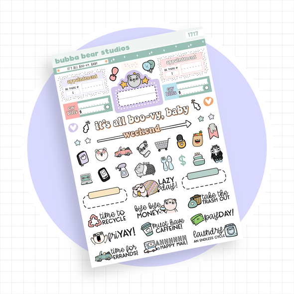 VERTICAL - It's All Boo-vy, Baby VERTICAL Page 3 - Icons Bubba Bear Studios VERTICAL - It's All Boo-vy, Baby Stationery
