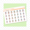 Tired AF Beans Colorful Bubba Bear Studios Tired AF Beans Stationery