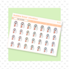 Tired AF Beans Muted Bubba Bear Studios Tired AF Beans Stationery