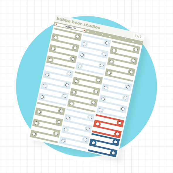 VERTICAL - Harvest Fox VERTICAL Page 6 - Checklists Bubba Bear Studios VERTICAL - Harvest Fox Stationery