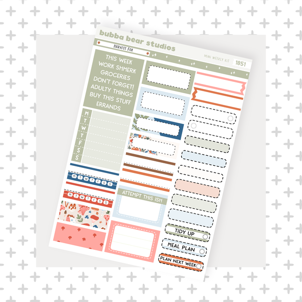 MINI - Harvest Fox Page 2 - Boxes and Headers Bubba Bear Studios MINI - Harvest Fox Stationery