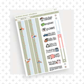 MINI - Harvest Fox Page 3 - Washi and Text Bubba Bear Studios MINI - Harvest Fox Stationery