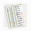 MINI - Harvest Fox Page 3 - Washi and Text Bubba Bear Studios MINI - Harvest Fox Stationery