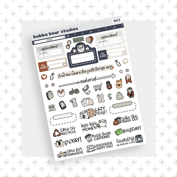 VERTICAL - Forage VERTICAL Page 3 - Icons Bubba Bear Studios VERTICAL - Forage Stationery