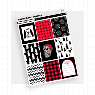 VERTICAL - Hipster Xmas VERTICAL Page 1 - Full Boxes Bubba Bear Studios VERTICAL - Hipster Xmas Stationery