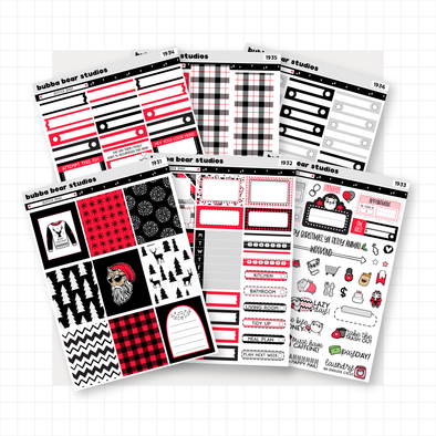 VERTICAL - Hipster Xmas VERTICAL Full Kit Bubba Bear Studios VERTICAL - Hipster Xmas Stationery