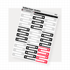 VERTICAL - Hipster Xmas VERTICAL Page 6 - Checklists Bubba Bear Studios VERTICAL - Hipster Xmas Stationery