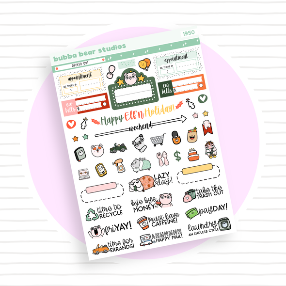 VERTICAL - Decked Out VERTICAL Page 3 - Icons Bubba Bear Studios VERTICAL - Decked Out Stationery