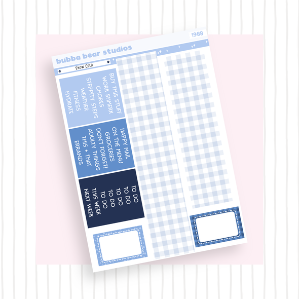 VERTICAL - Snow Cold Bubba Bear Studios VERTICAL - Snow Cold Stationery