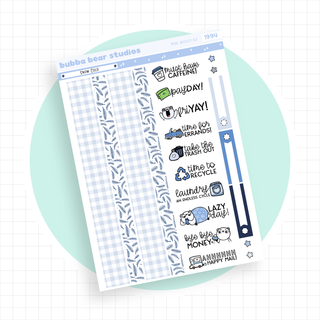 MINI - Snow Cold Page 3 - Washi and Text Bubba Bear Studios MINI - Snow Cold Stationery