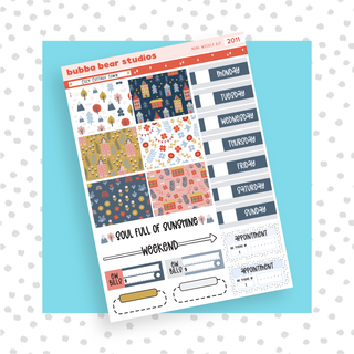 MINI - Cozy Cottage Town Page 1 - Deco and Date Covers Bubba Bear Studios MINI - Cozy Cottage Town Stationery